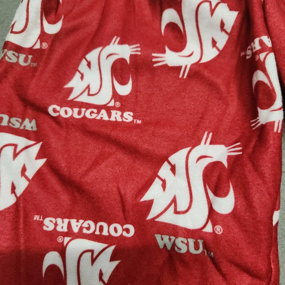 Wsu Cougars Toddler Pajama Lounge Pants 2T Flame Resistant Red White 142